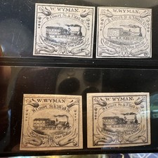 4 1844 US Local 149L1, W Wyman Locomotive Early Forgeries - Hussey, Scott, Moen picture