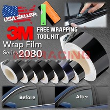 3M 2080 Black Gloss Matte Vinyl Wrap Blackout Chrome Delete1 Window Door Trim picture