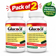 Glucocil New  Vegetarian Capsules - Premium Blood Sugar Support Pack of 2 picture
