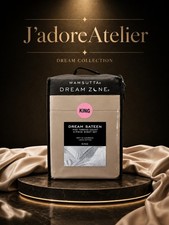 Rare Wamsutta Dream Zone Sateen King Sz Bed Sheet Set Tan 400TC 100% Cotton New picture