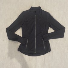 Lululemon Define Jacket Black Luon Full Zip Yoga Workout Activewear Size 6 picture