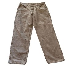 Vintage Lee Riders Denim Jeans Tan Brown Casual Pants 35x31 picture