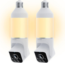 Bulb Cam Security Camera, 2K HD Outdoor Light Bulb Camera, Color Night Vision, D picture