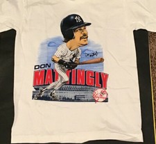 VTG Don Mattingly T-shirt Men T-shirt White Tee All Sizes picture