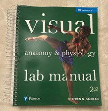 Pearson Visual Anatomy & Physiology Lab Manual Pig Version 2nd Ed Ringbound 2018 picture
