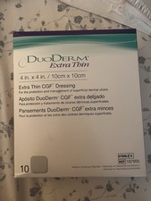 NEW🤍DuoDERM Extra Thin CGF Dressing 4”x 4” 10cm x 10cm Box 10 EXP 2028 and 2029 picture