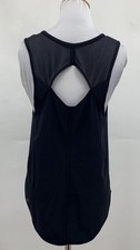 Lululemon Sculpt Tank Top Womens 6 8 Medium Black  Mesh Back Cutout Run Training picture