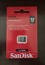 SanDisk Cruzer Fit 32GB USB 2.0 Flash Drive Secure Encryption SDCZ33-032G picture