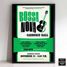 João Gilberto - Stan Getz poster - Bossa Nova at Carnegie Hall - 1962 (green) picture