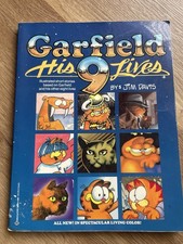 Garfield: His 9 Lives Paperback Jim Davis Vintage Book 1984 picture