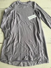 Women's ATHLETA Size Small Gray Sweatshirt Dress - NWT's picture