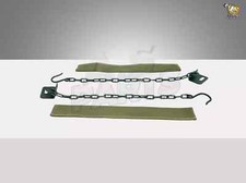 For Jeep Willys Tail Gate Back Door Chains W/Bracket + Canvas Cj Cj2a 3a 3b Cj5 picture