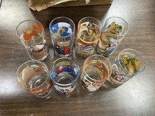 Vintage 1977 Star Wars Burger King Glasses - 2 Complete Sets, x4/Set - Excellent picture