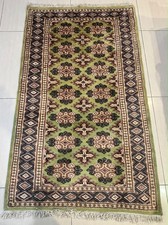 Rare Hand knotted Pakistani Bokhara Jhaldar Wool Oriental Area Rug 5-3 x 3-2 ft picture