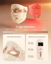 RENPHO Red Light Therapy Mask for Face, 324 LEDs Full Face Coverage Rechargeable picture
