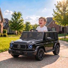 Qaba Licensed Mercedes-Benz G580 12V Kids Ride On Car with Remote Control picture