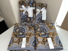 6-NWT MI CASA ES  SU CASA MADE IN PORTUGAL FLORAL PAISLEY DESIGN TOWELS SE picture