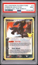 2021 POKEMON CELEBRATIONS CLASSIC COLLECTION #17 UMBREON-GOLD STAR PSA 9 picture