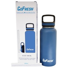 GoFresh 32 oz Stainless Steel Insulated Sport Water Bottle 2 Lids and Straw picture