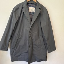 Henry Cotton’s Lightweight Nylon Field Jacket — Gray — 3‑Button + Zip — Men’s XL picture