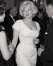 Marilyn Monroe Owned &  Worn 50's white silk dress from Sydney Guilaroff COA picture