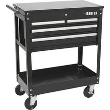 Ironton 4-Drawer Tool Cart, 30in.W, 33-7/8in.L x 17-5/8in.W x 39-1/8in.H, picture