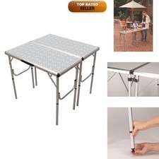 Coleman 4-in-1 Outdoor Folding Table, 3 Adjustable Heights, Carry Handle picture