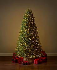 7.5 Ft Willow Creek Spruce LED Pre-Lit Artificial Christmas Tree Holiday Décor picture