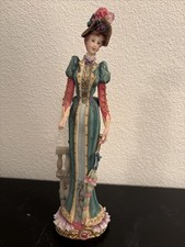 Vintage 1999 LENOX Delicate Beauty Victorian Lady Handpainted Figurine EXCELLENT picture