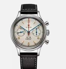 1963 Quartz Sapphire Chronograph Watch 40mm Waterproof Green picture