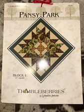 2002 Thimbleberries “Pansy Park” 12 Block Pattern Series Set - Complete Set picture