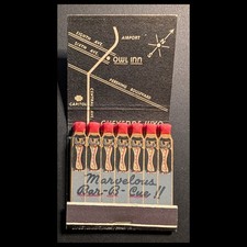 Full Book Vintage Feature Matchbook Owl Drive Inn BBQ Cheyenne WY picture