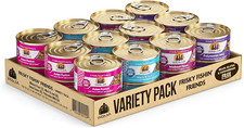 Classic Cat Food, Variety Pack, Frisky Fishin' Friends Wet Cat Food, 3oz Cans (P picture