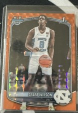 2025-26 Bowman - Chrome Prospects Caleb Wilson #BCP-83 Orange  /25 (RC) picture