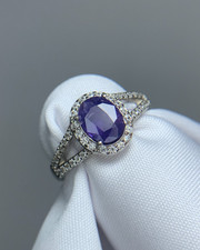 Natural 1.70ct Certified Kashmir Color Change Sapphire Ring No Heat No Treat picture