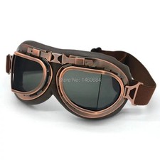 Evomosa Vintage WWII Pilot Flying Goggles Outdoor Sports Goggle Glasses picture
