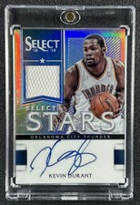 KEVIN DURANT 2012-13 PANINI SELECT #1 STARS GAME-WORN JERSEY AUTO PRIZM 44/49 picture