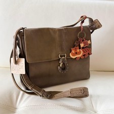 Genten goat leather shoulder bag with charm picture