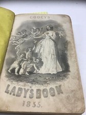 Godey's Magazine and Lady's Book 1854 Error Volume January 1855, Feb. - Dec 1854 picture