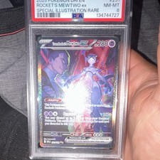 Team Rocket's Mewtwo Ex 231/182 Sv10: Destined Rivals Holo Pokemon TCG PSA 8 picture