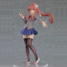 18CM Anime Doki Doki Literature Club Monika Action Figure Model Toy Collection picture