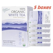 100% Organic White Tea- 5 Box-100 Tea Bags Each Box -Prince of Peace picture