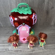 Vintage 2003 Bandai Strawberry Shortcake Berry House with Dolls And Chair picture