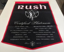 Rush 'Certified Platinum' Felt Banner, 24