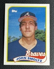 ⚡️STELLAR VINTAGE⚡️1989 Topps John Smoltz #382 RC Atlanta Braves MLB HOF CYA picture