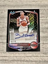 Topps 2025-26 Bowman Chrome Black Mojo Isiah Harwell Auto 1st Bowman 1/10  picture