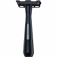 Leaf Shave Twig Razor - All-Metal Single Blade Razor, 5 Blades - Black picture