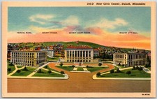 New Civic Center, Duluth, Minnesota - Postcard picture