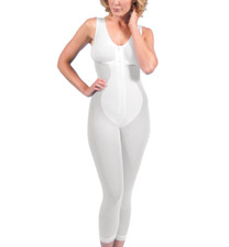 Zippered Below Knee High-Back Girdle with Bra Liposuction surgical Garment B855 picture