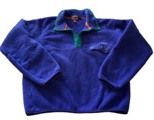 VINTAGE PURPLE PATAGONIA Synchilla Snap-T Fleece Pullover  Medium Made in USA picture